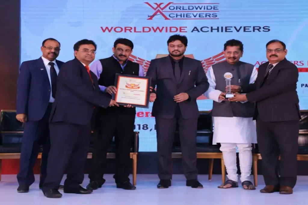 Received Award at Business Leaders Submit from Mr. Babul Supriyo